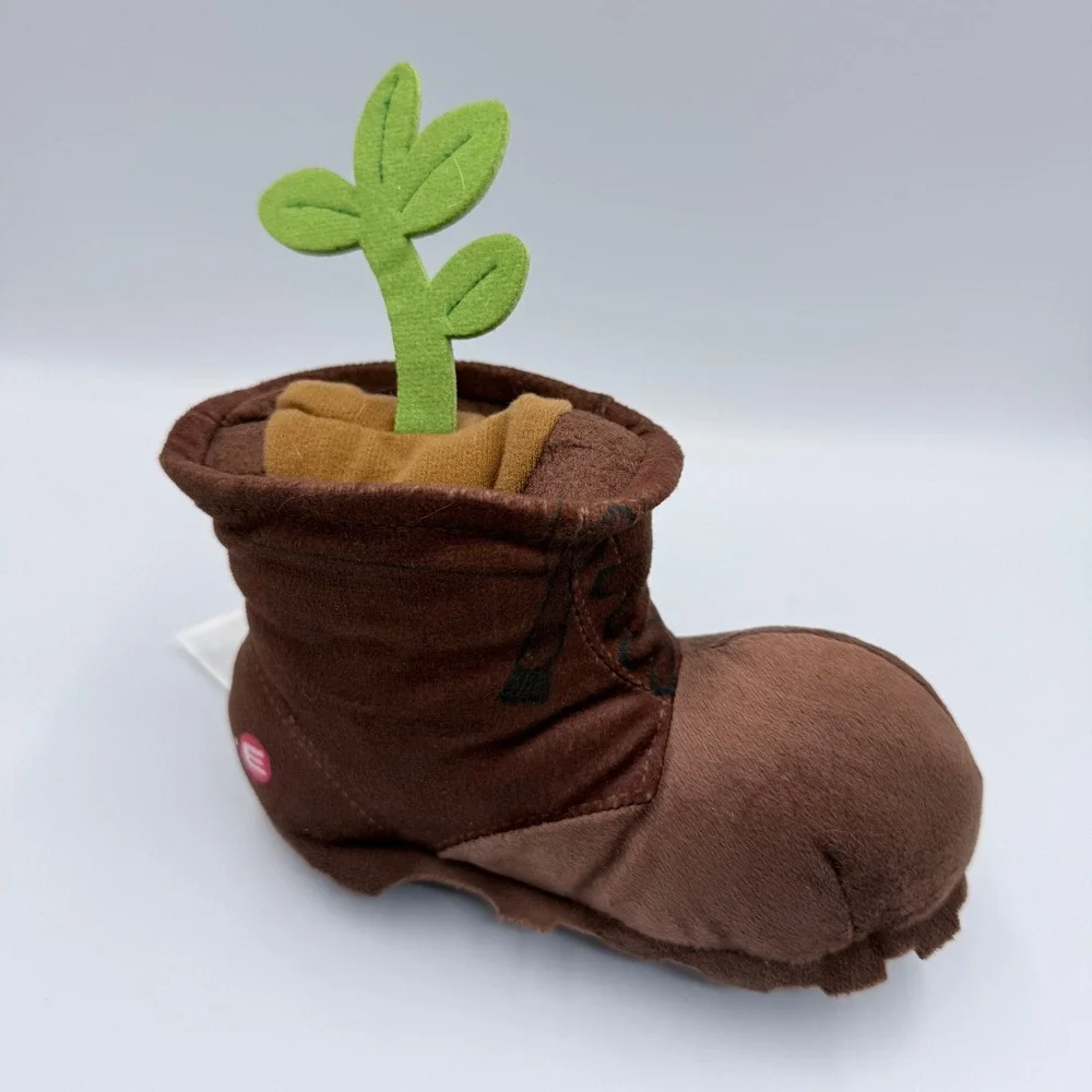Disney Pixar Wall-E Plant in Boot Plush Brown BnL Logo Collectible 7 in